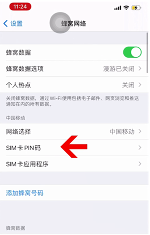 南头镇苹果14维修网分享如何给iPhone14的SIM卡设置密码 