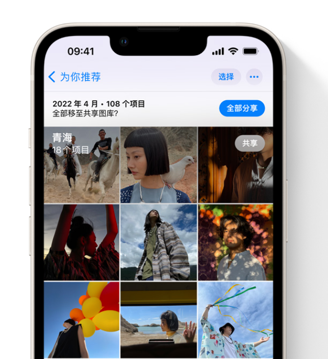 南头镇苹果维修网点分享在 iPhone 上使用共享图库 