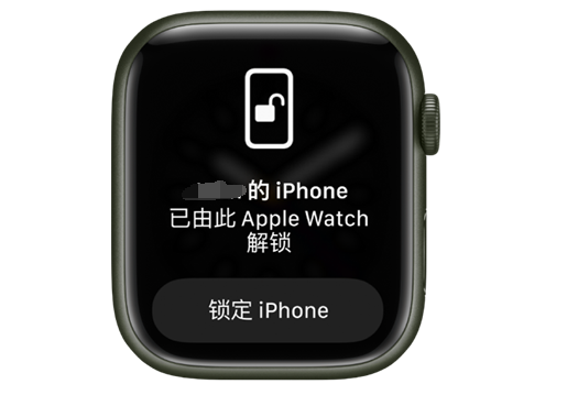 南头镇苹果手机维修分享用 AppleWatch 解锁配备面容 ID 的 iPhone方法 